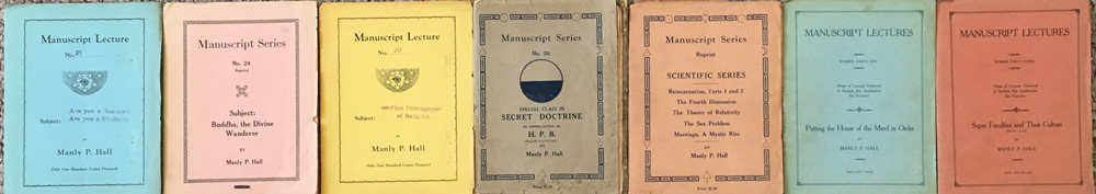 strip of manuscript lectures